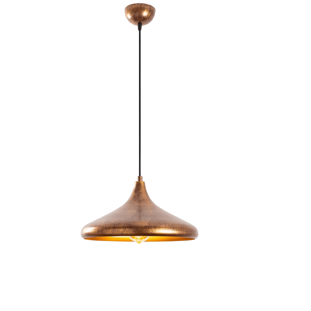 Метален привезок Opviq, тркалезен, бакарен