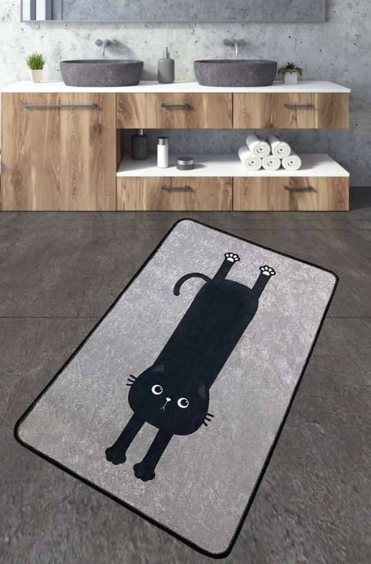 L'Essentiel Maison Comfort патос за бања, 70x120cm, сива