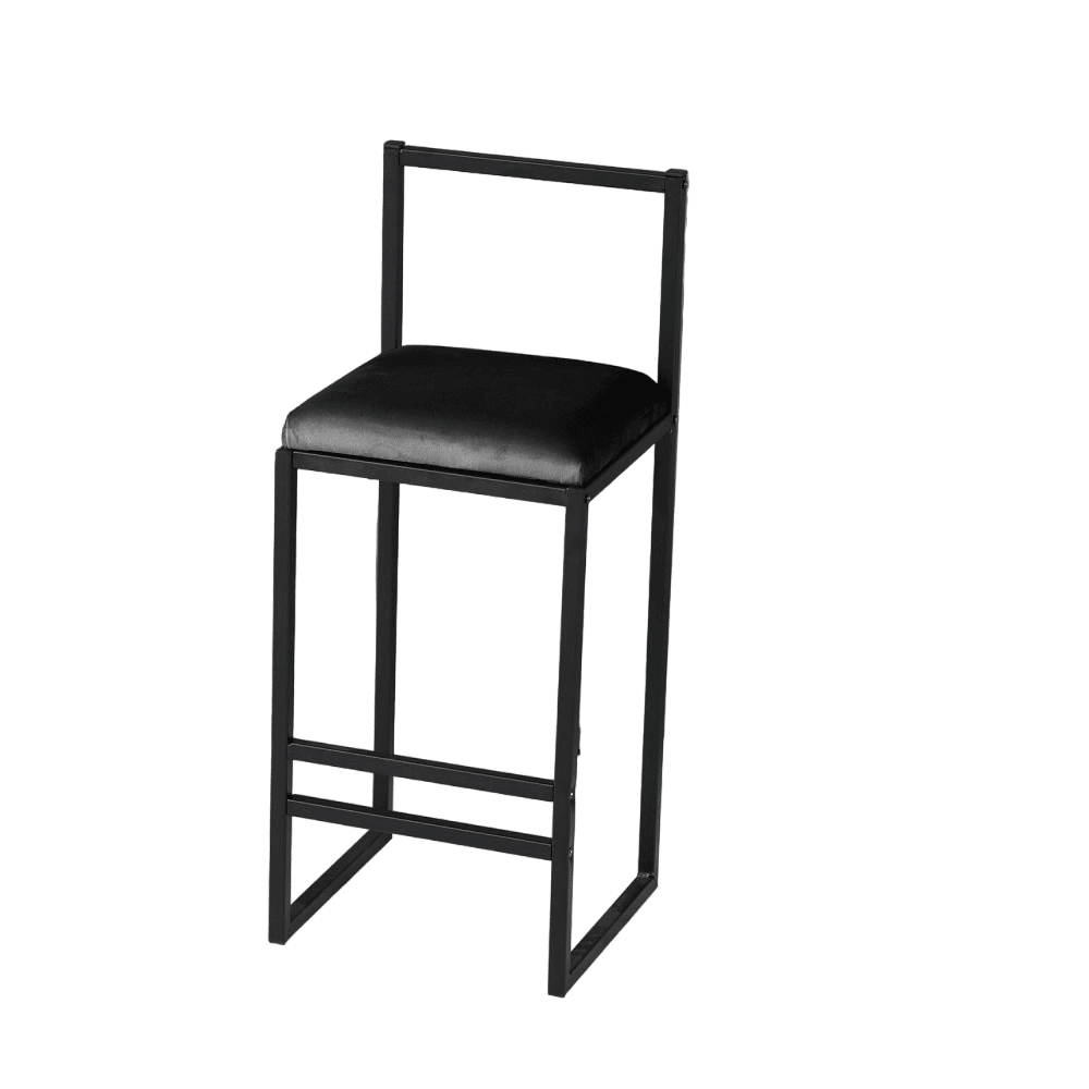 Барска столица Atelier del Sofa Nordic Black 118BRN1172, црна