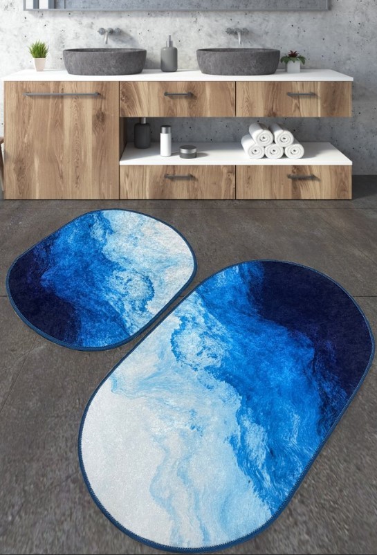 L'essentiel Maison Простирка за бања Oseyan 78, 2 парчиња, Сина