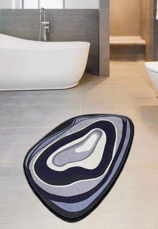 L'essentiel Maison Piedra 1 килим за бања, 70x120cm, Teget