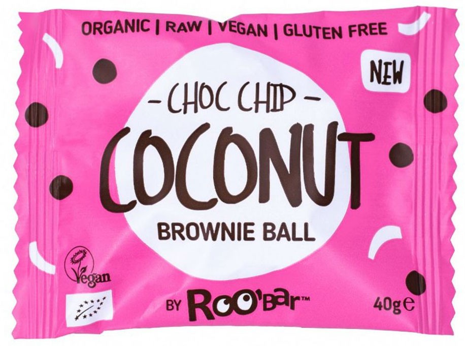 ROOBAR Органска безглутенска брауни бомбица со чоколадо и кокос - 40гр.