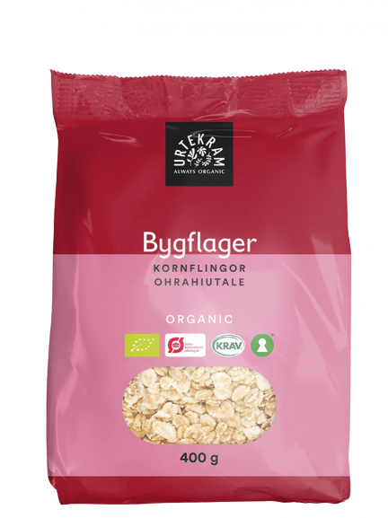 URTEKRAM Органски јачменови снегулки 400 гр.