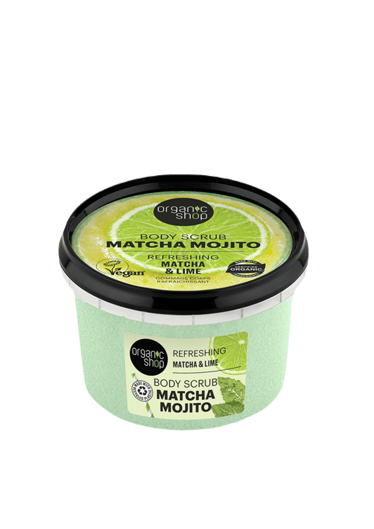 ORGANIC SHOP Matcha Mojito / Освежувачки Пилинг За Тело - 250 Мл.