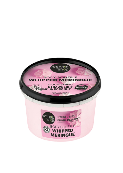 ORGANIC SHOP Whipped Meringue / Крем-суфле За Тело Од Јагода И Кокос - 250 Мл.