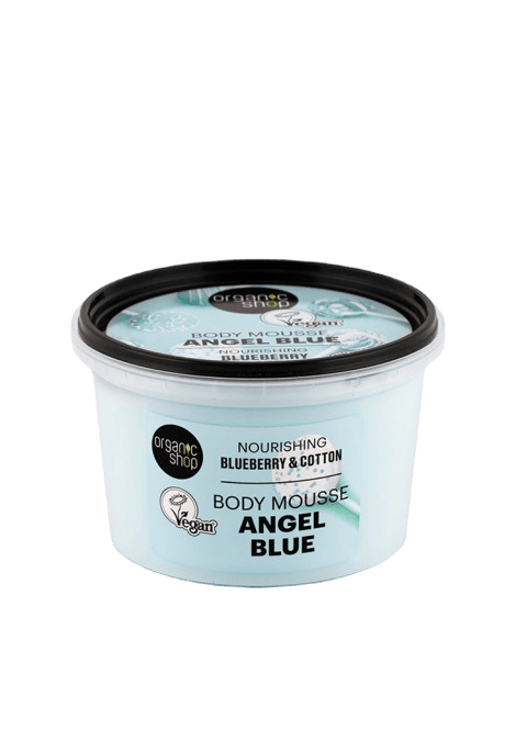 ORGANIC SHOP Angel Blue / Крем-пена За Тело Од Боровинка И Памук - 250 Мл.
