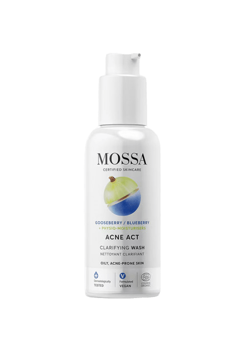 MOSSA Acne Act / Прочистувачки Гел За Чистење На Лице Против Акни - 140 Мл.