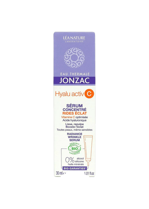EAU THERMALE JONZAC Осветлувачки серум против брчки за сите типови HYALU Activ C, 30мл