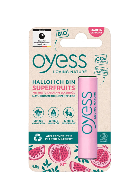 OYESS Балсам за усни superfruits, 4, 8г