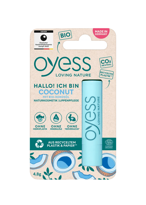 OYESS Балсам за усни кокос, 4, 8г