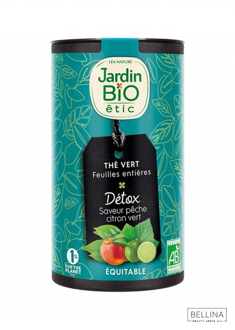 JARDIN BIO Detox зелен чај со праска и лимета - 90 гр.