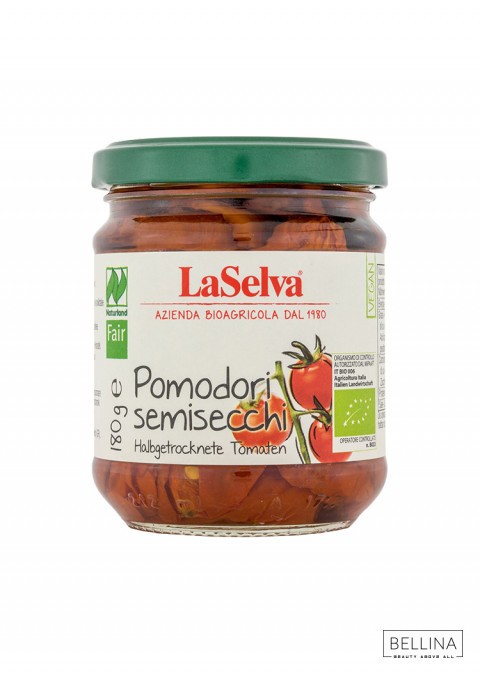 LA SELVA Органски полу-сушени домати во тегла - 180 гр.