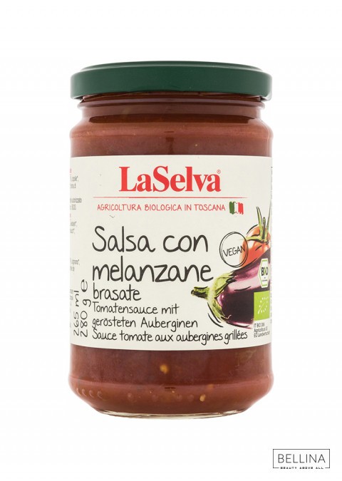 LA SELVA Органски сос од домати со печени модри патлиџани - 280 гр.