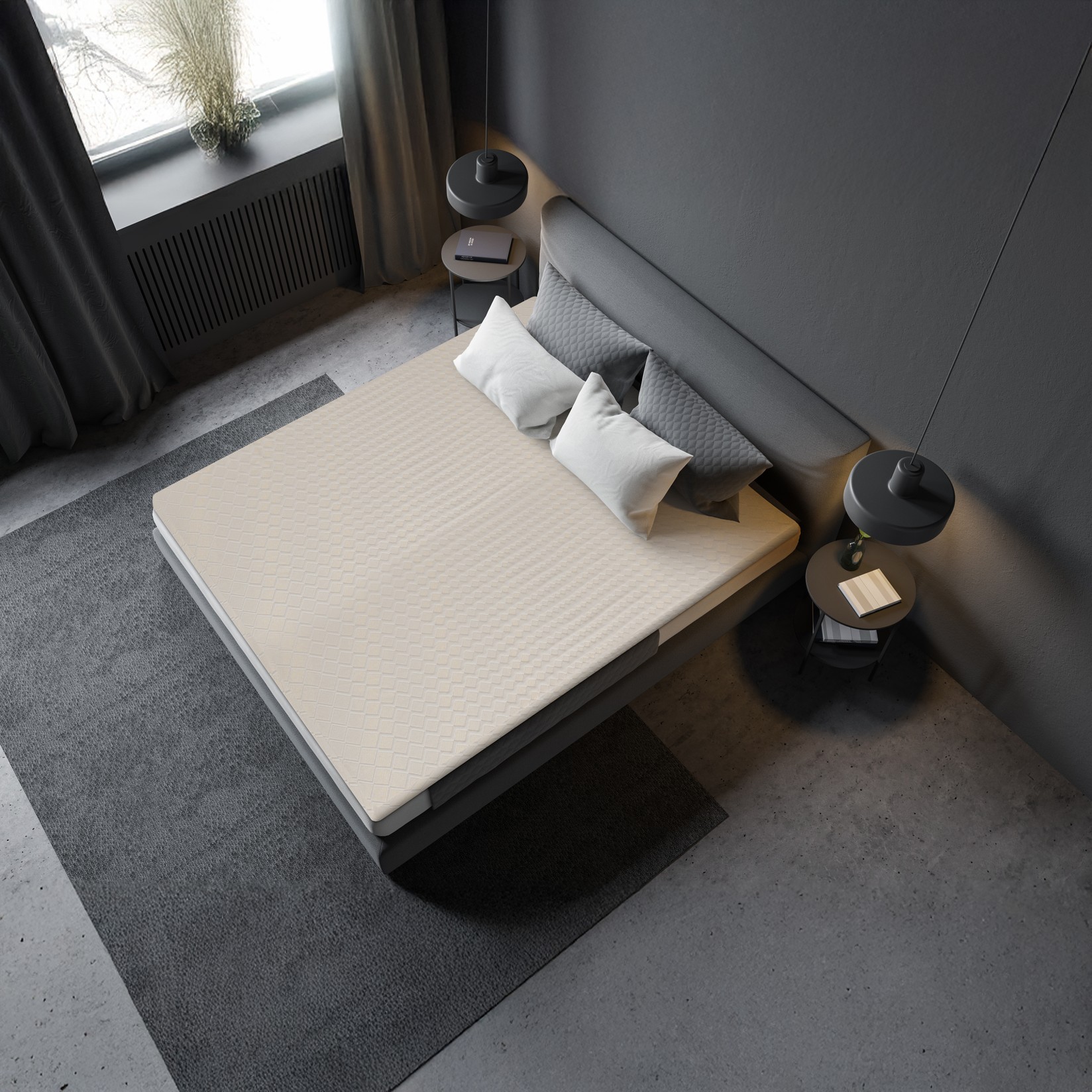 COMODITA HOME Наддушек Топер GOLD NEW 200x180x5cm