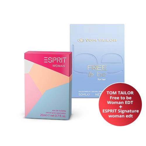 TOM TAILOR Парфем за жени Free to be Woman EDT 50ml +ГРАТИС  ESPRIT Signature woman edt, парфем за жени 20ml