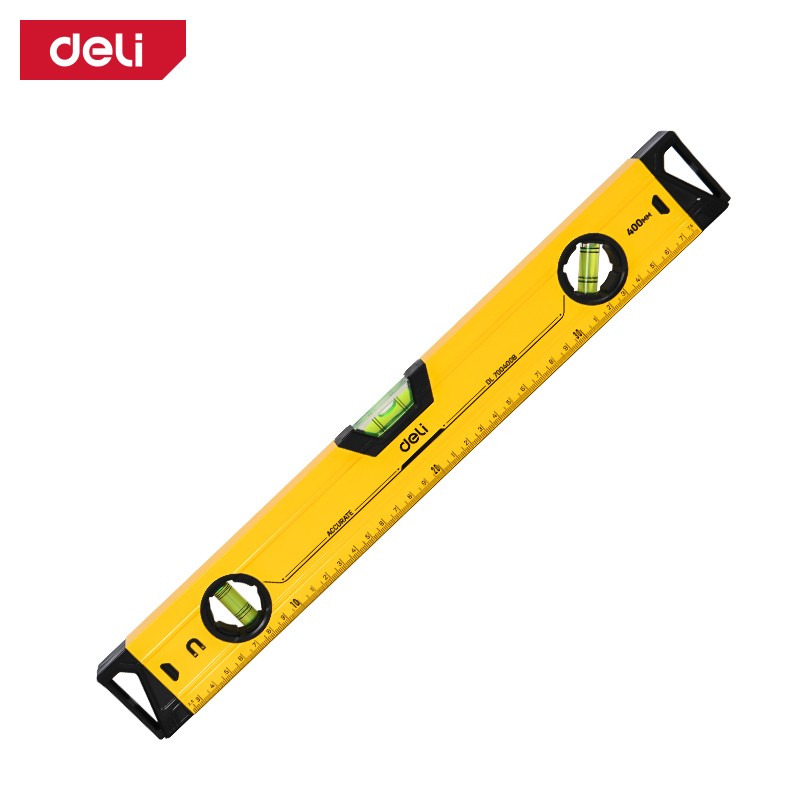 DELI Либела со магнет жолта, Economy, 400мм