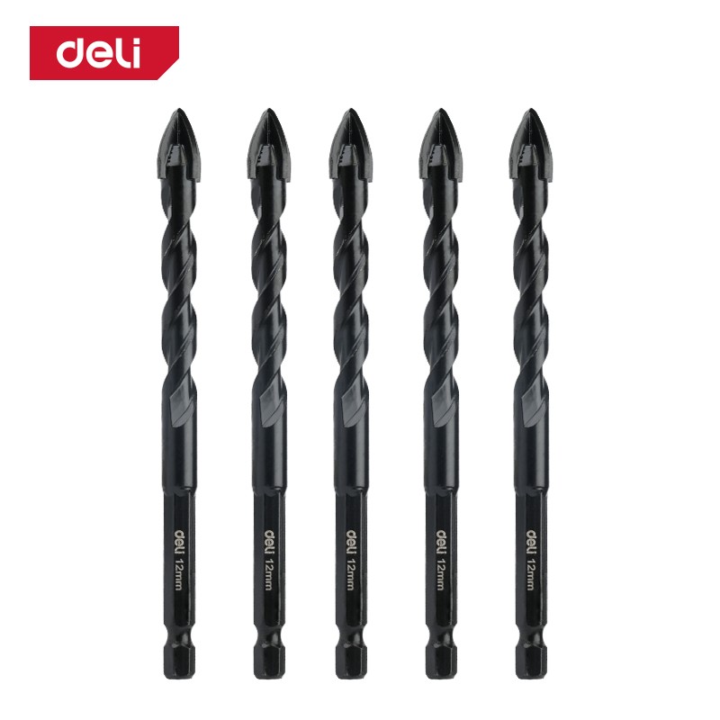 DELI Сет бургии за керамика и стакло 12мм 5бр