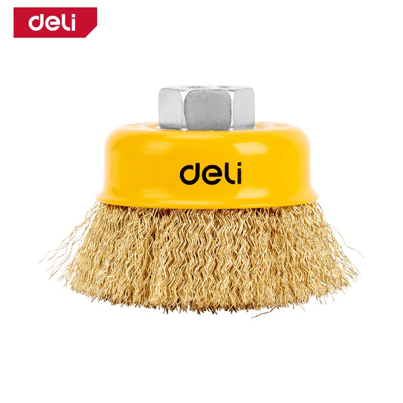 DELI Месингена четка за брусалица 75мм