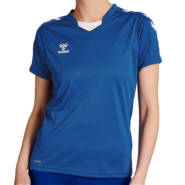 Женски дрес HUMMEL CORE XK POLY JERSEY S/S WOMAN сина