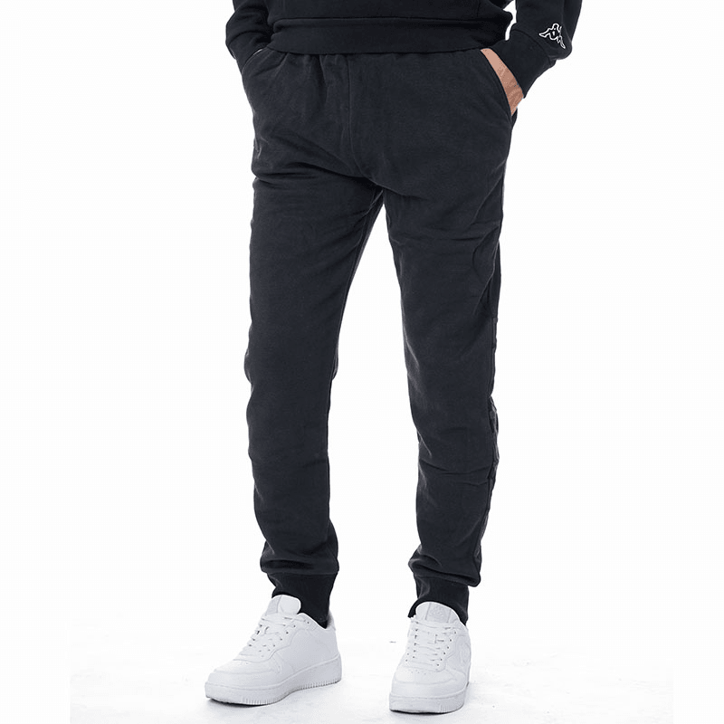 KAPPA Mашки тренерки долен дел Logo Bipant, црни