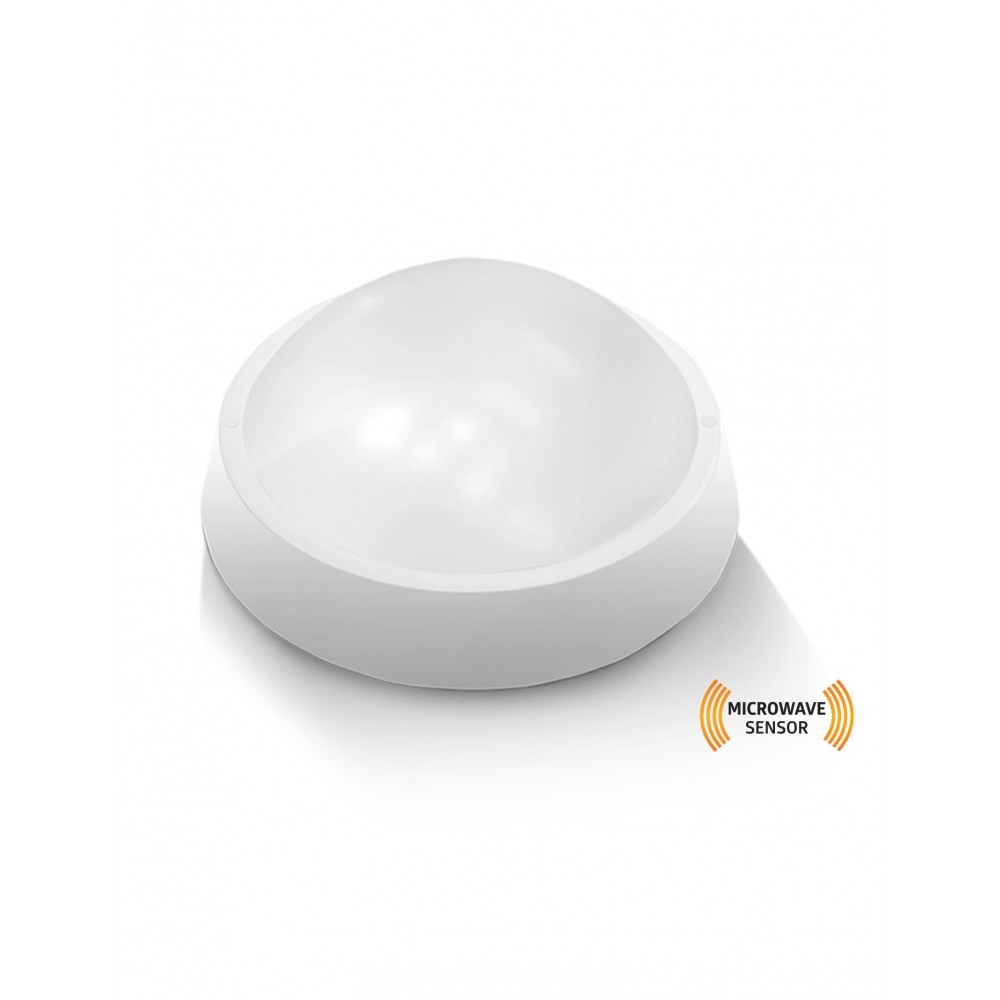 LAMBARIO Плафонска светилка со microwavesenzor 24w led 6400k бела