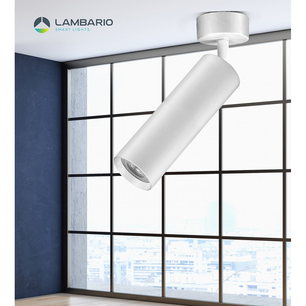 LAMBARIO Dzидна светилка 1xgu10 max50w бела h-200mm