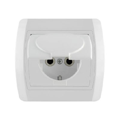 Приклучок ii шуко со бел капак статус 14.01.058