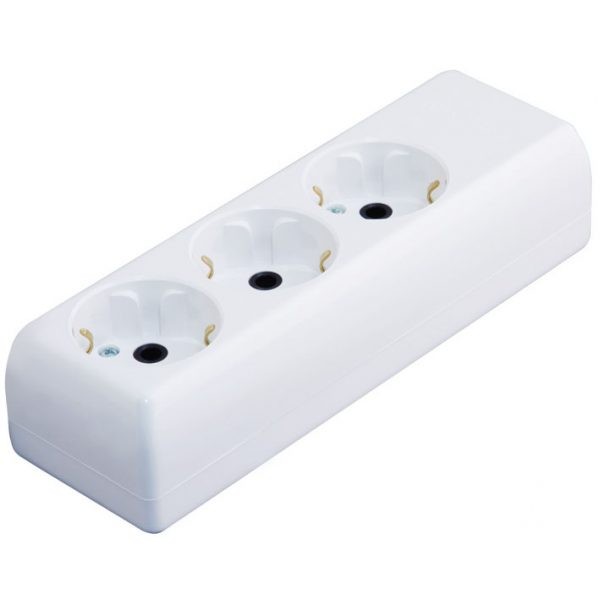 TEHNOELEKTRO Кутија за продолжен кабел 3гнезда