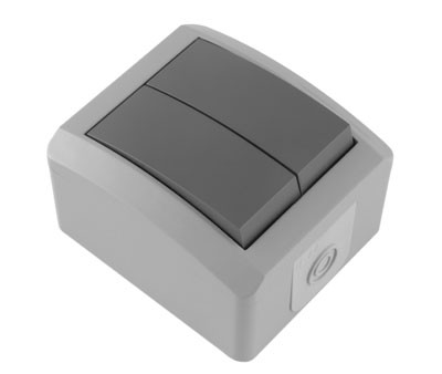 Прекинувач ог сериски set q 12.23.004 сив