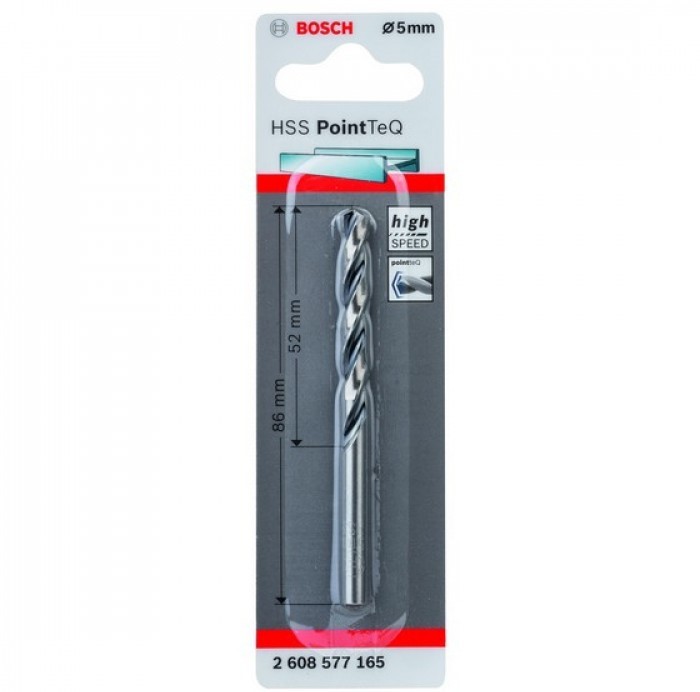 BOSCH Бургија за метал hss 5 mm pointtec 2608577165