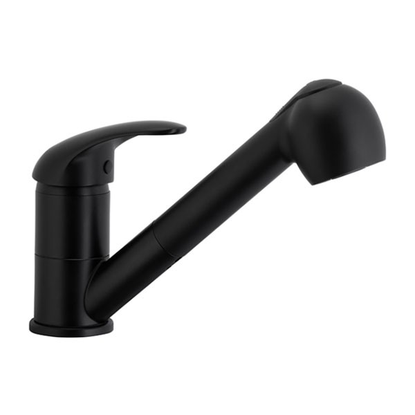 ARMATURA Еднорачна батерија за мијалник на извлекување black indira 6613-110-81