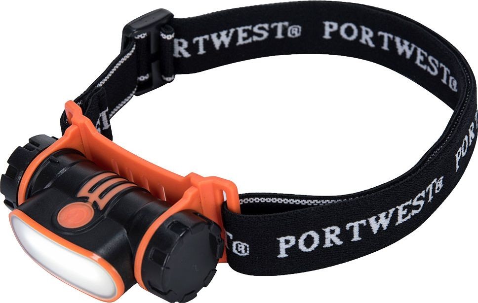 PORTWEST LED Светилка за на глава со полнење на USB