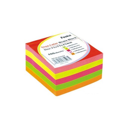 Foska Самолеплив нотес 75 х 75 1/400 неон