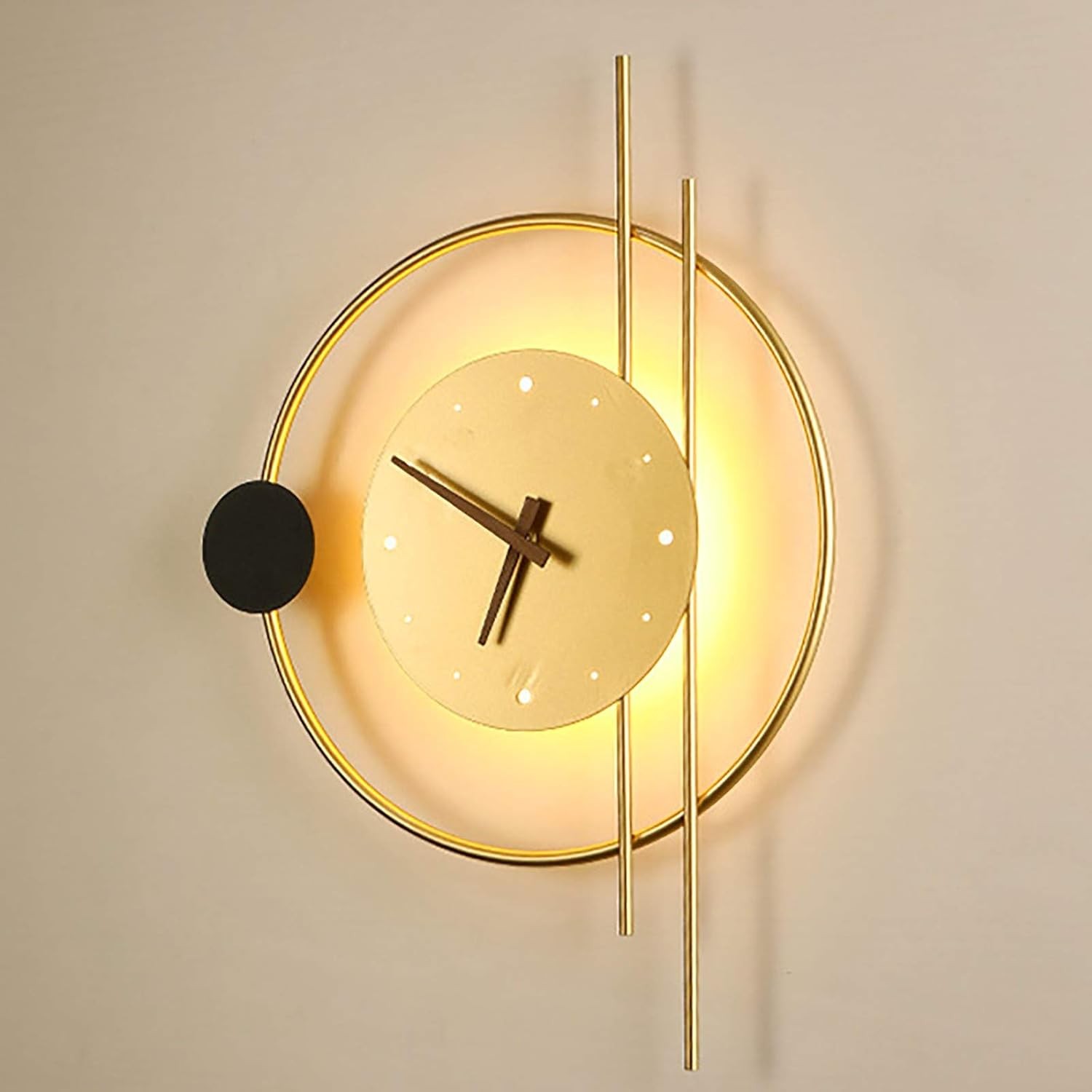 Goldy - Златен Dzиден Часовник 3color light