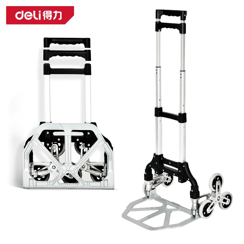 DELI Количка транспортна алуминиумска со 3 тркала 70кг