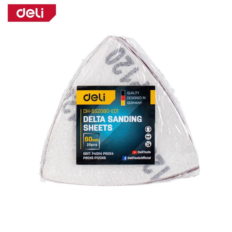 DELI Шмиргла за мултифукционален алат 80мм, 20бр
