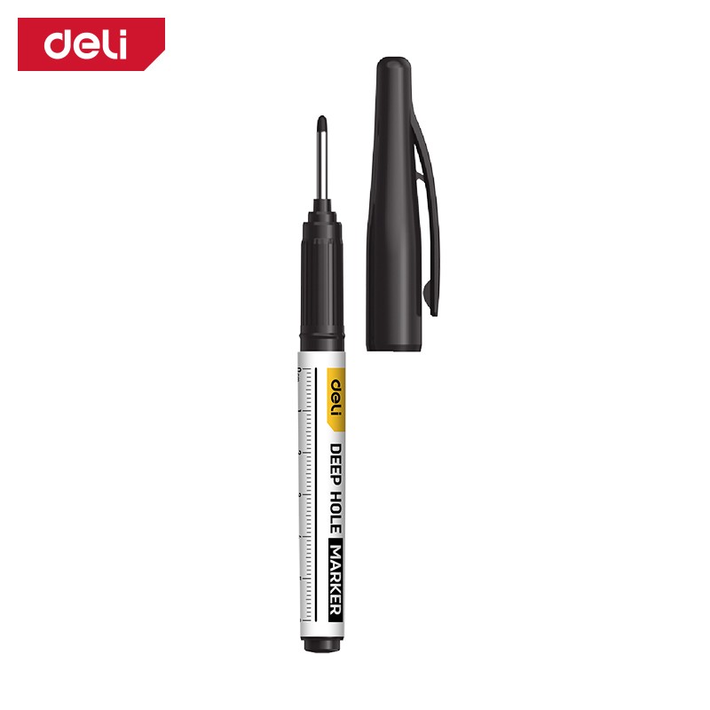DELI Маркер тенок црн 4/1