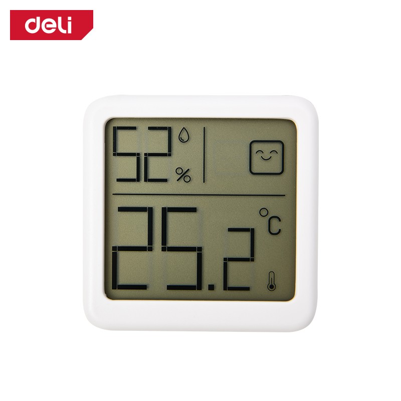 DELI Дигитален мерач за температура и влажност, мал,