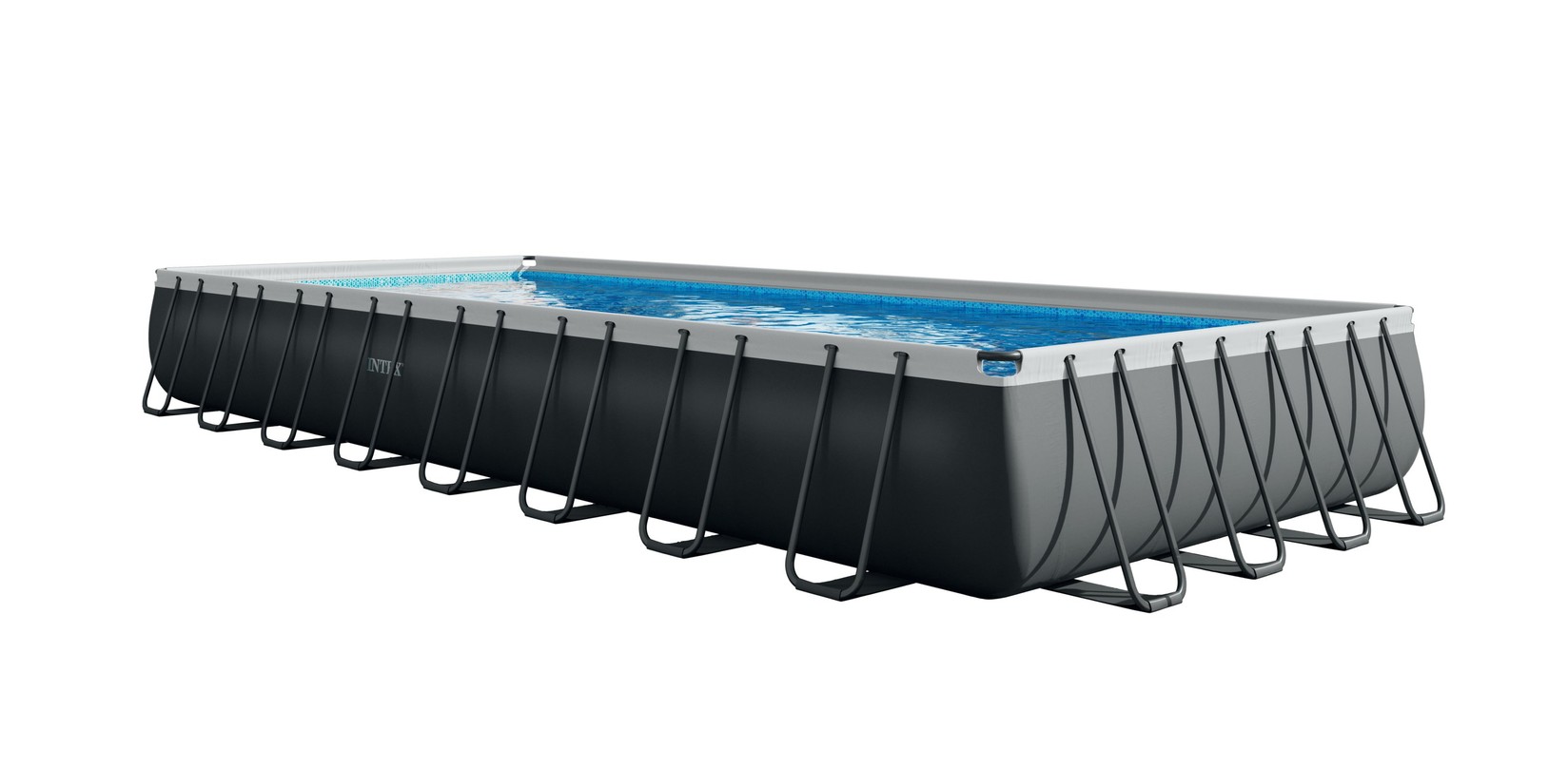 Intex Базен Ultra XTR сет од пумпа, скали,подлога и покривка 9.75 x 4.88 x 1.32