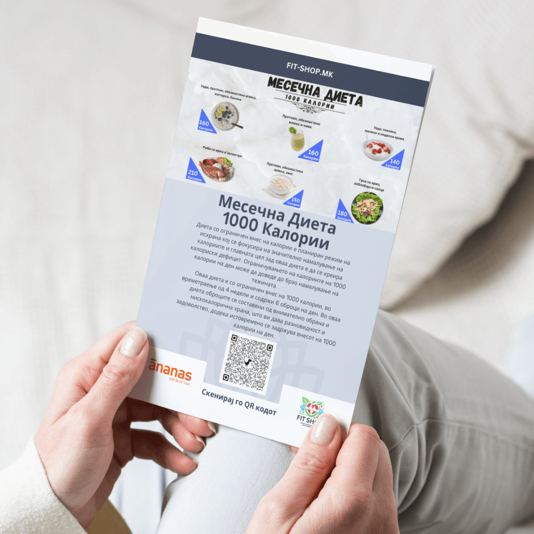 FIT SHOP - Месечна Диета - 1000 Калории