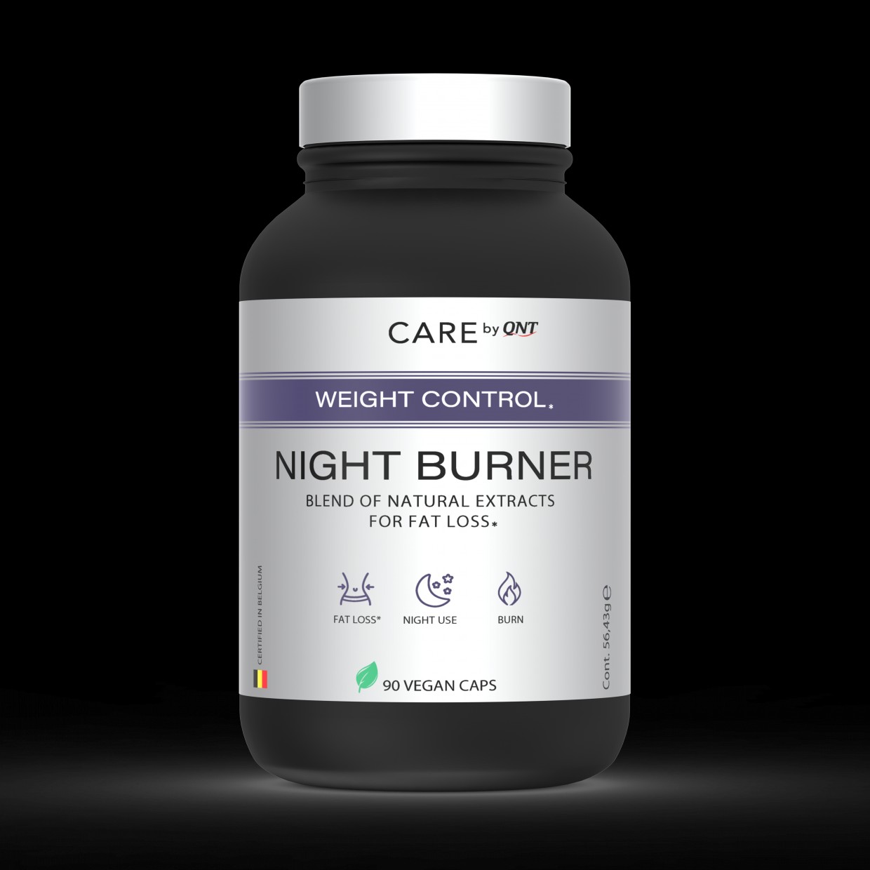 QNT Согорувач на масти NIGHT BURNER, 990 капсули