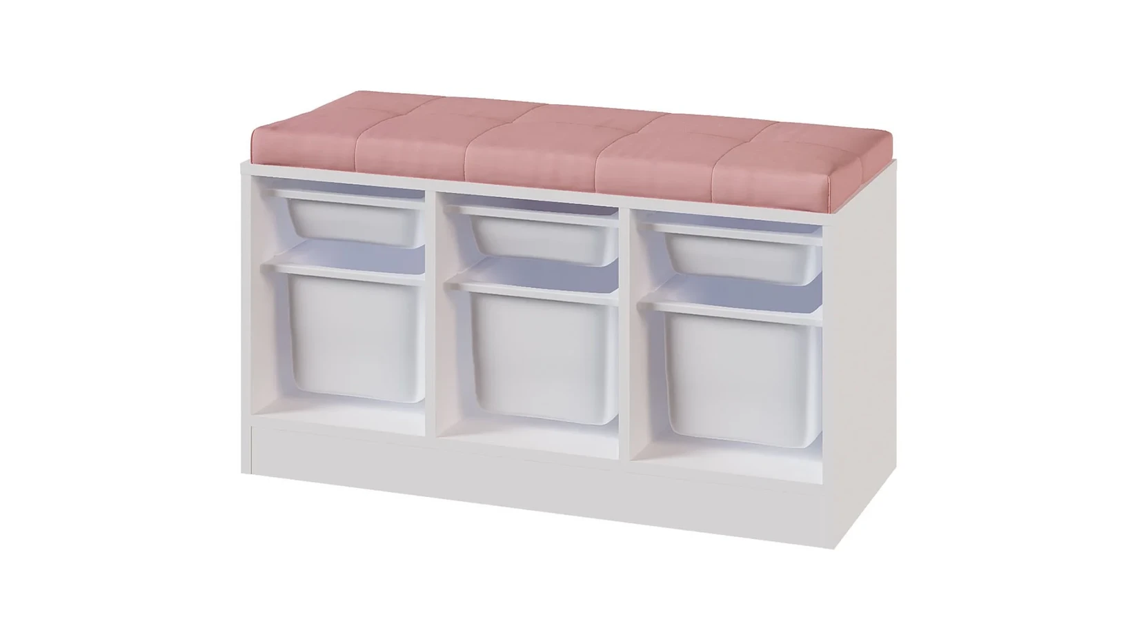 FATINA XXL Kids & Teens Комода за Играчки Alya 100 x 43 x 56 cm Бела