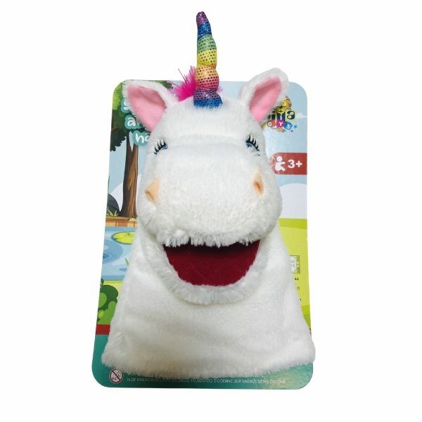 Мека играчка за на рака - Еднорог која пее