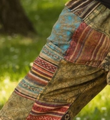 HIPPIE PLANET Шорцеви со ткаен дел - XXL