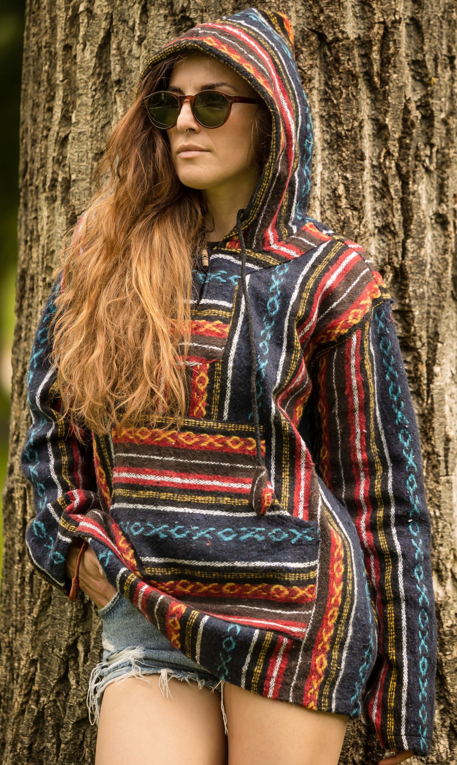 HIPPIE PLANET Дуксер - S, сино-црвена