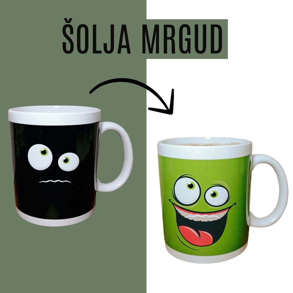 Шолја Смајли со Промена на Боја – Црна/Зелена