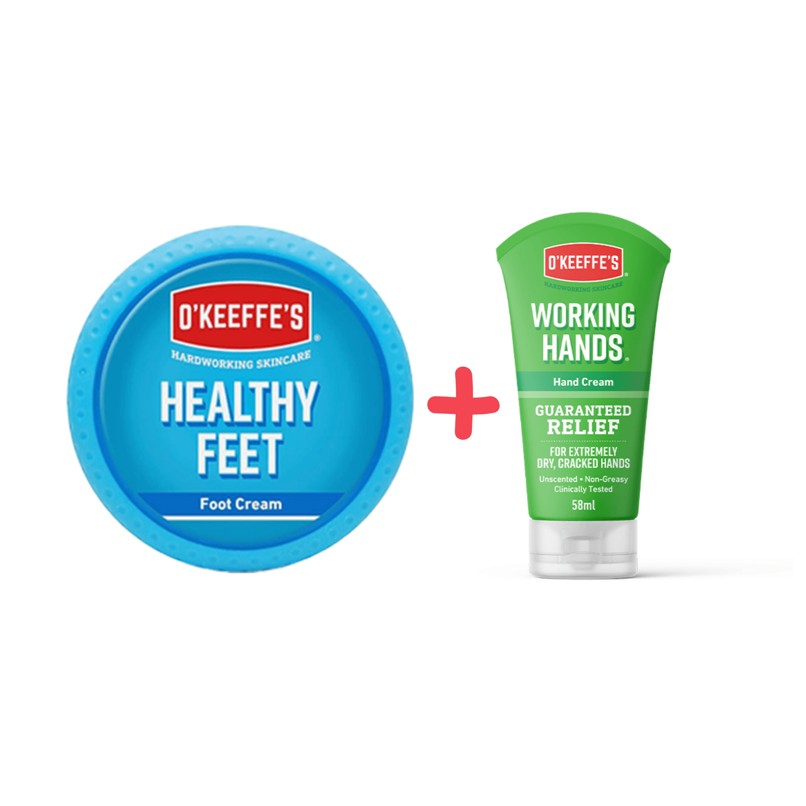 О'Keeffe'S Крема за нозе Healthy Feet 91g + Крема за раце Working Hands 58ml