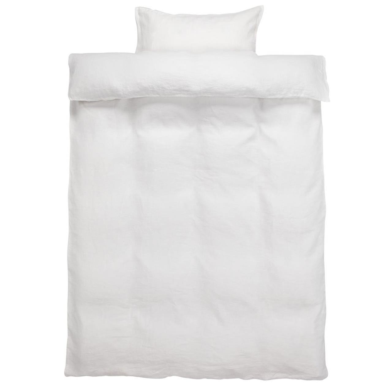 JYSK Сет навлака LINEA Линен 140x220 бела