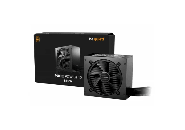 BE QUIET Напојување Be Quiet Pure Power 12 650W Gold BP002EU ATX3.1