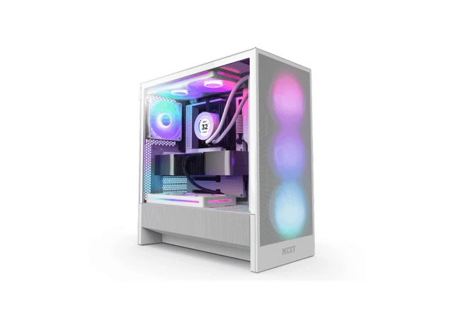 NZXT Tower H5 Flow RGB футрола за игри Бела CC-H52FW-R1 CAS02580
